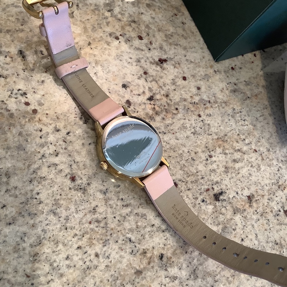 Kate Spade New York “A” Pink Cream Ladies' Watch Leather Band - Picture 5 of 6